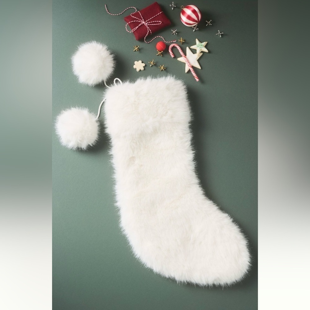 Anthropologie Chloe Faux Fur Stockings - Pair NWT